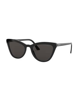 prada semi-transparent acetate cat-eye sunglasses|PRADA EYEWEAR Cat.